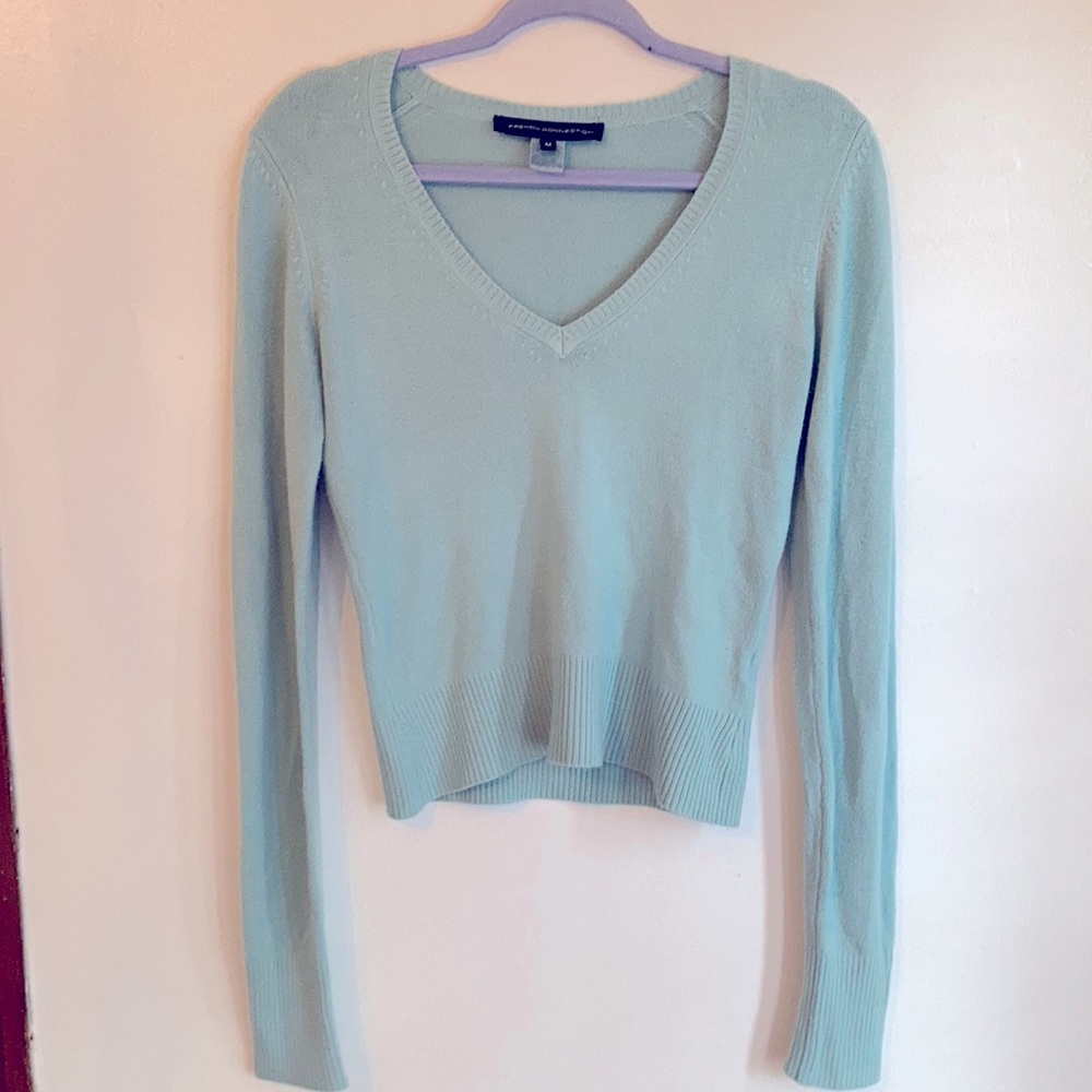 Deep V-Neck Light Sweater